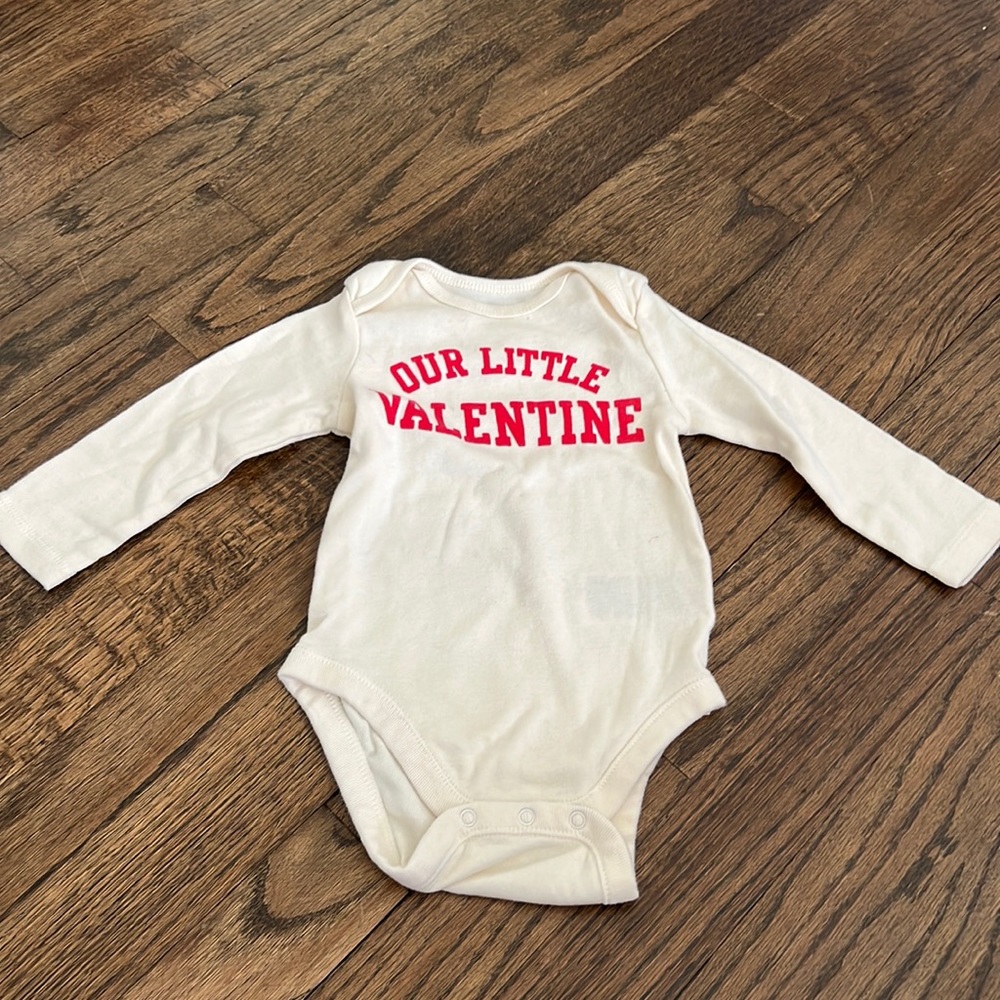 6-12M Our Little Valentine Onesie